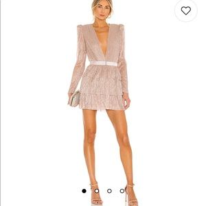 Revolve Sabrina Musayev blush dress